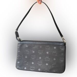 MCM Black Nylon Wristlet